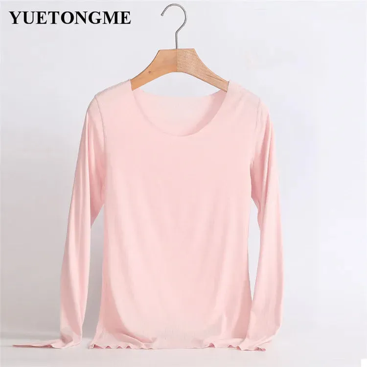 2020 fashion women blouse shirt Long Sleeve modal women's Clothing feminine tops Blusas BLT007