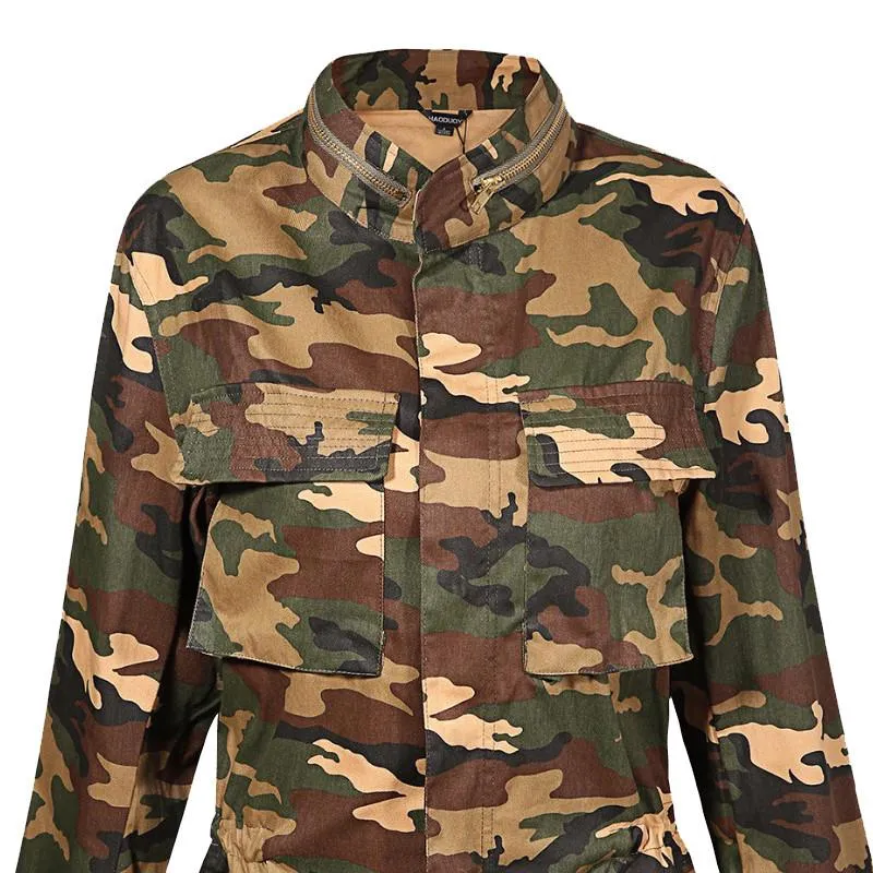 Ann Army Green Camo Jacket
