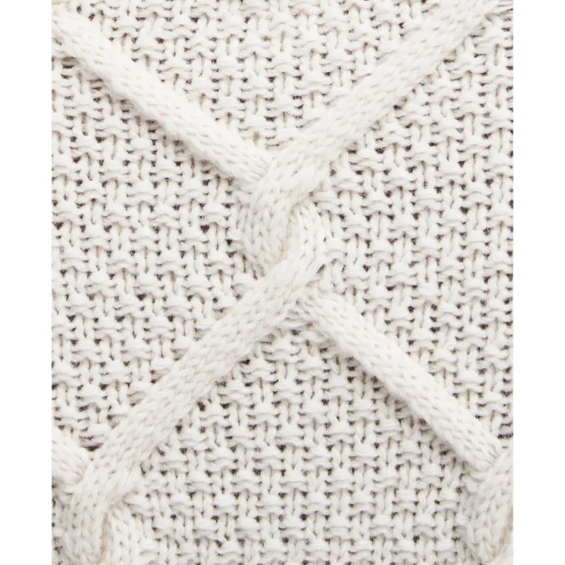 Barbour Burne Ladies Roll Neck Jumper - Ecru