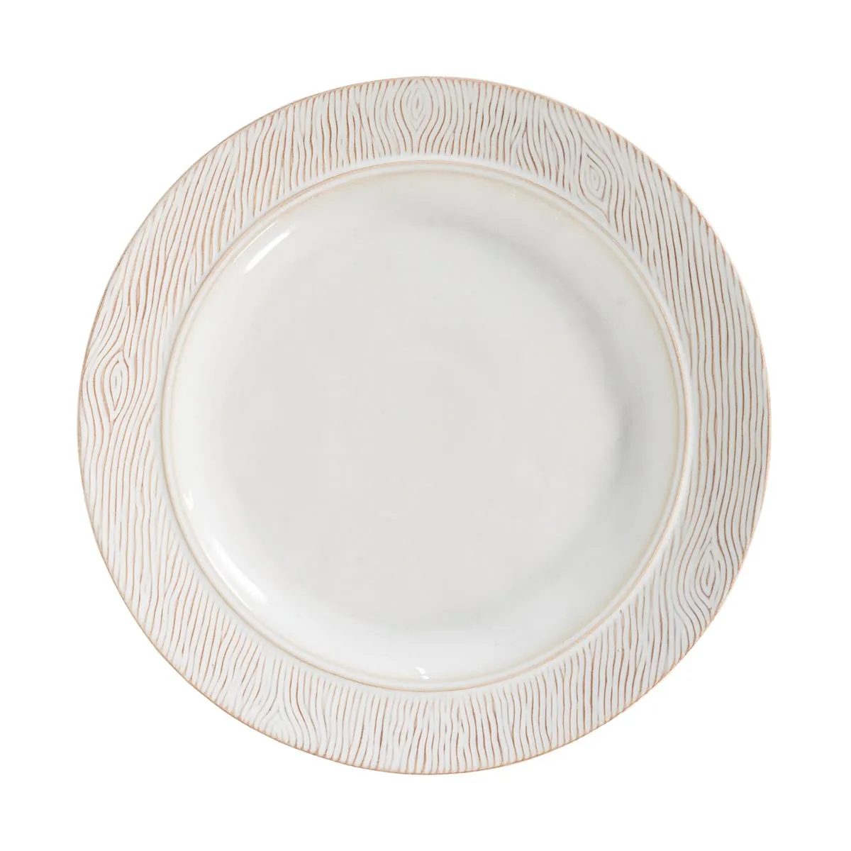 Blenheim Oak Dinner Plate - Whitewash