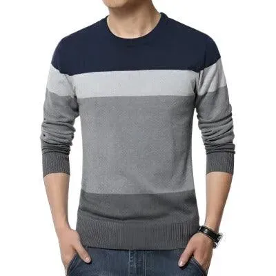 Chic Knitted Striped Pullovers