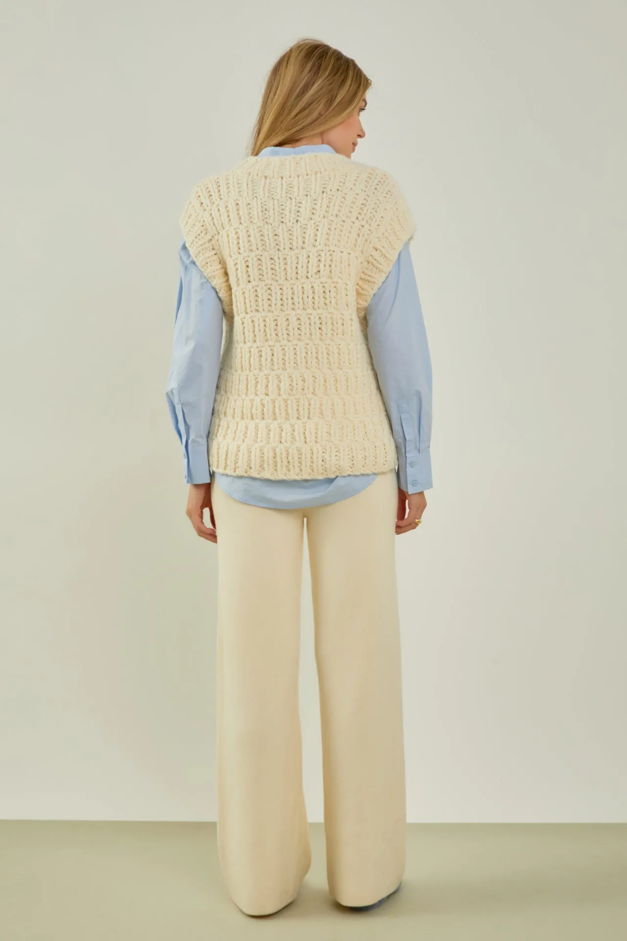 Chunky Knit Sweater Vest