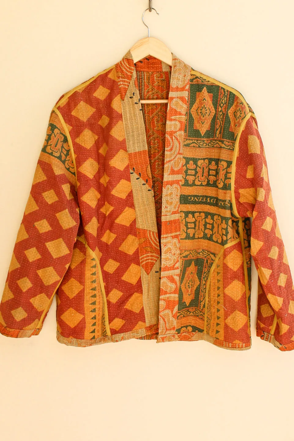 Cotton Kantha Crop Jacket 014