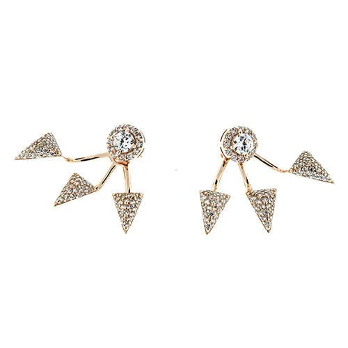 CZ Spike Ear Jackets