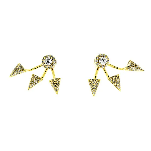 CZ Spike Ear Jackets