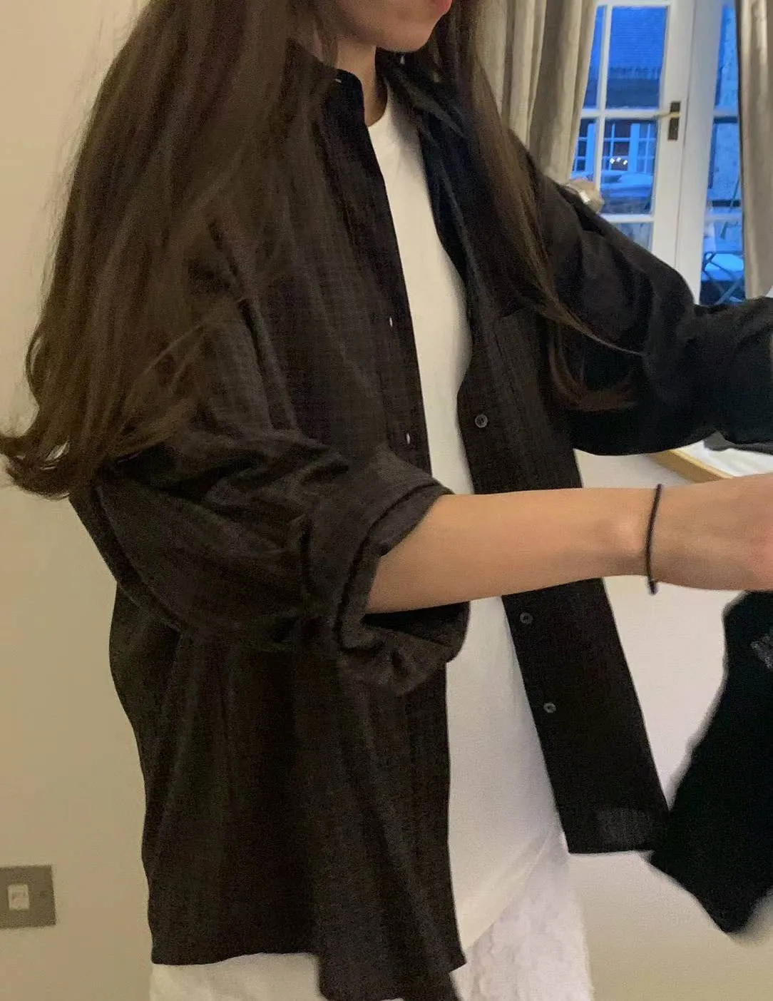 DELE CHECKERED BLOUSE