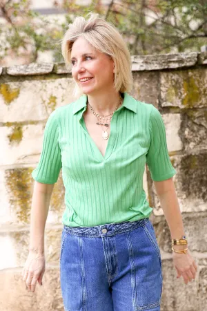 Elbow Sleeve Polo