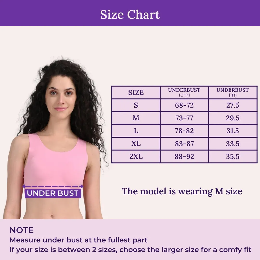 EzeFit  Bra | U Back | Sports Bra/T shirt Bra | Lightly Padded | Seamless | Removable Pads | Pack Of 2