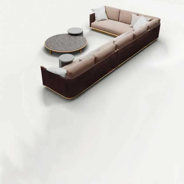 Fabric Upholstered Outdoor Furniture - Sofa Set - Scots