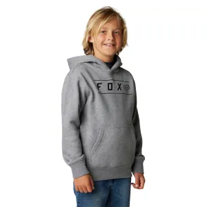 Fox Racing  Boys Heather Graphite Pinnacle Pullover Fleece Hoodie Sweatshirt - Large