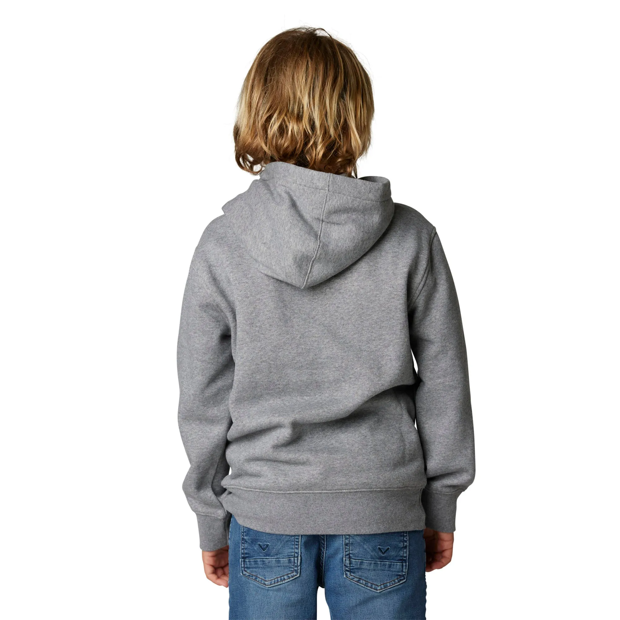 Fox Racing  Boys Heather Graphite Pinnacle Pullover Fleece Hoodie Sweatshirt - Large