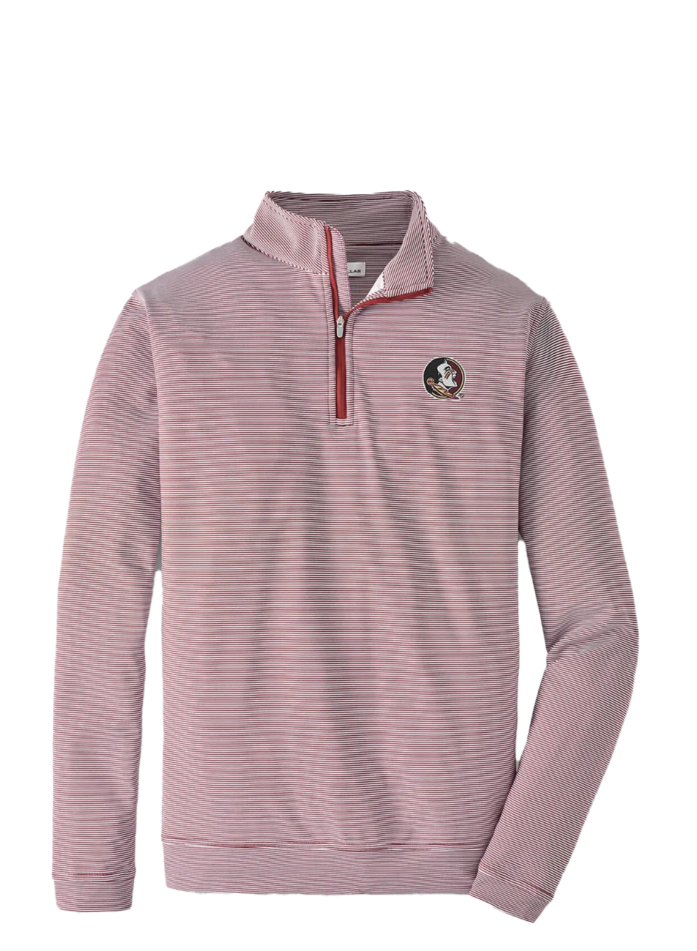 FSU Perth Stripe Perf 1/4 Zip Maroon
