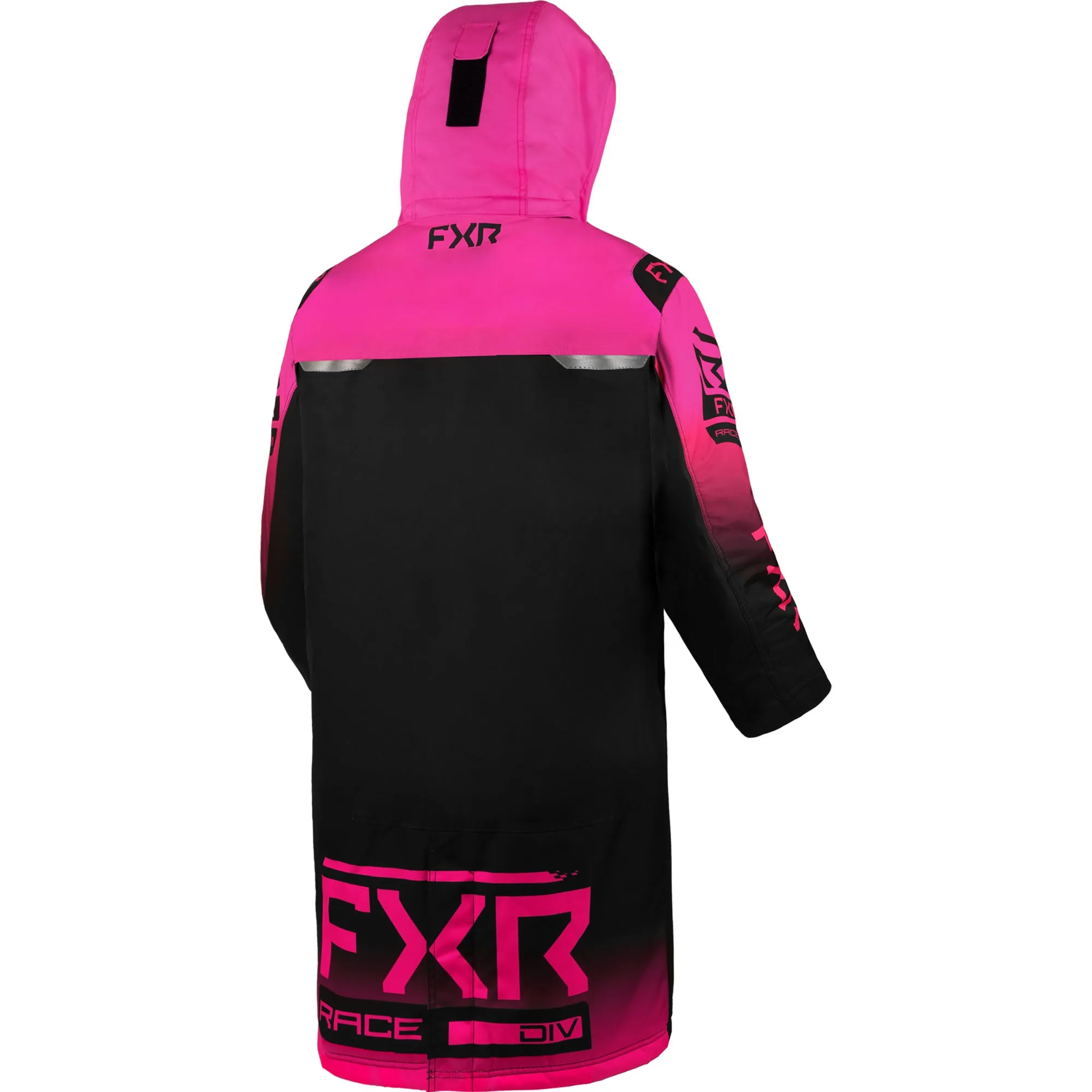 FXR Youth Warm-Up Snowmobile Coat Jacket Black/Electric Pink Fade