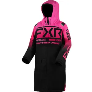 FXR Youth Warm-Up Snowmobile Coat Jacket Black/Electric Pink Fade