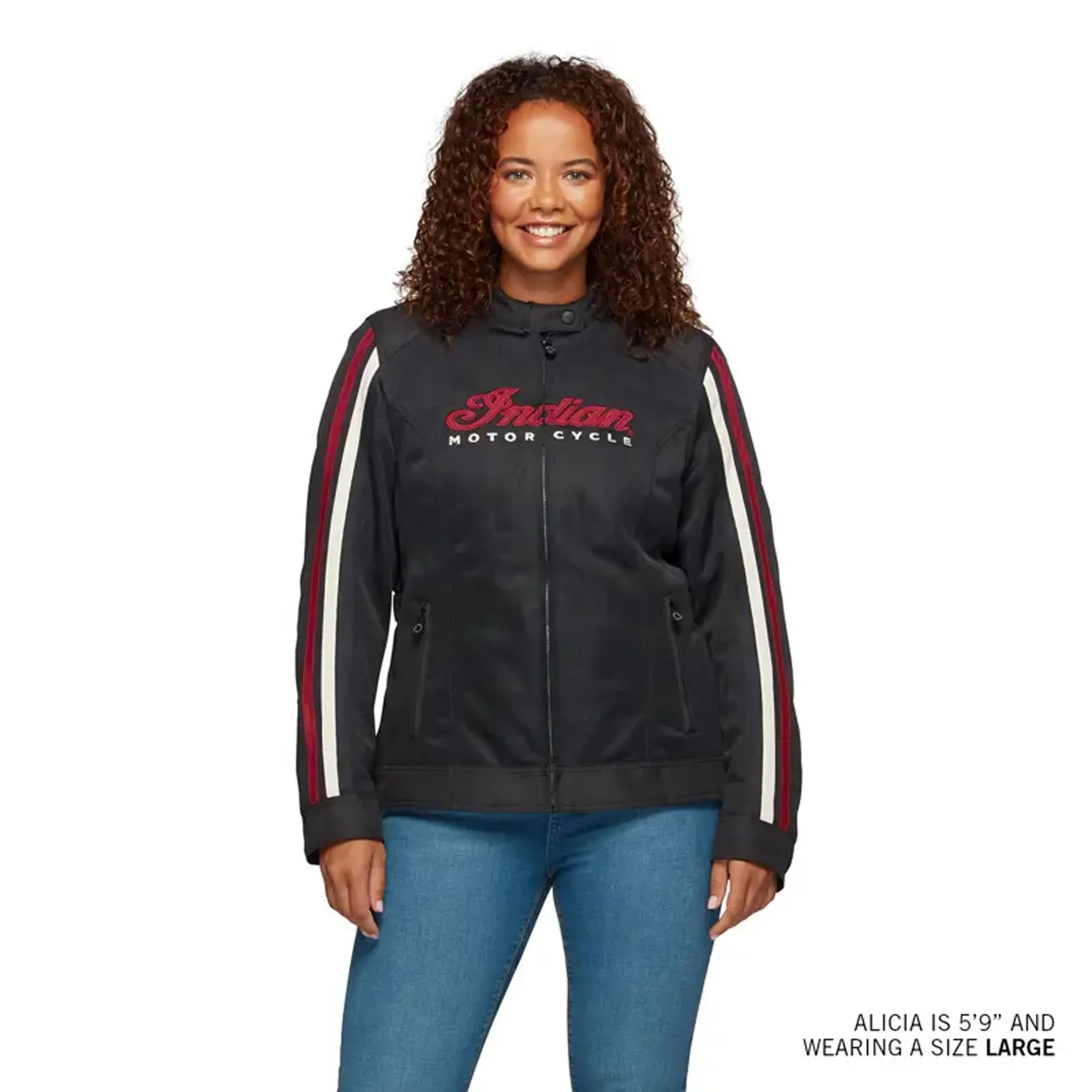 Indian Motorcycle Womens Milestone Mesh Jacket Black
