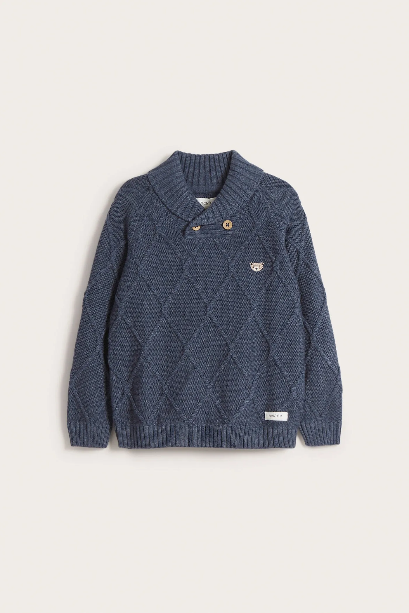 Kids' blue knitted jumper