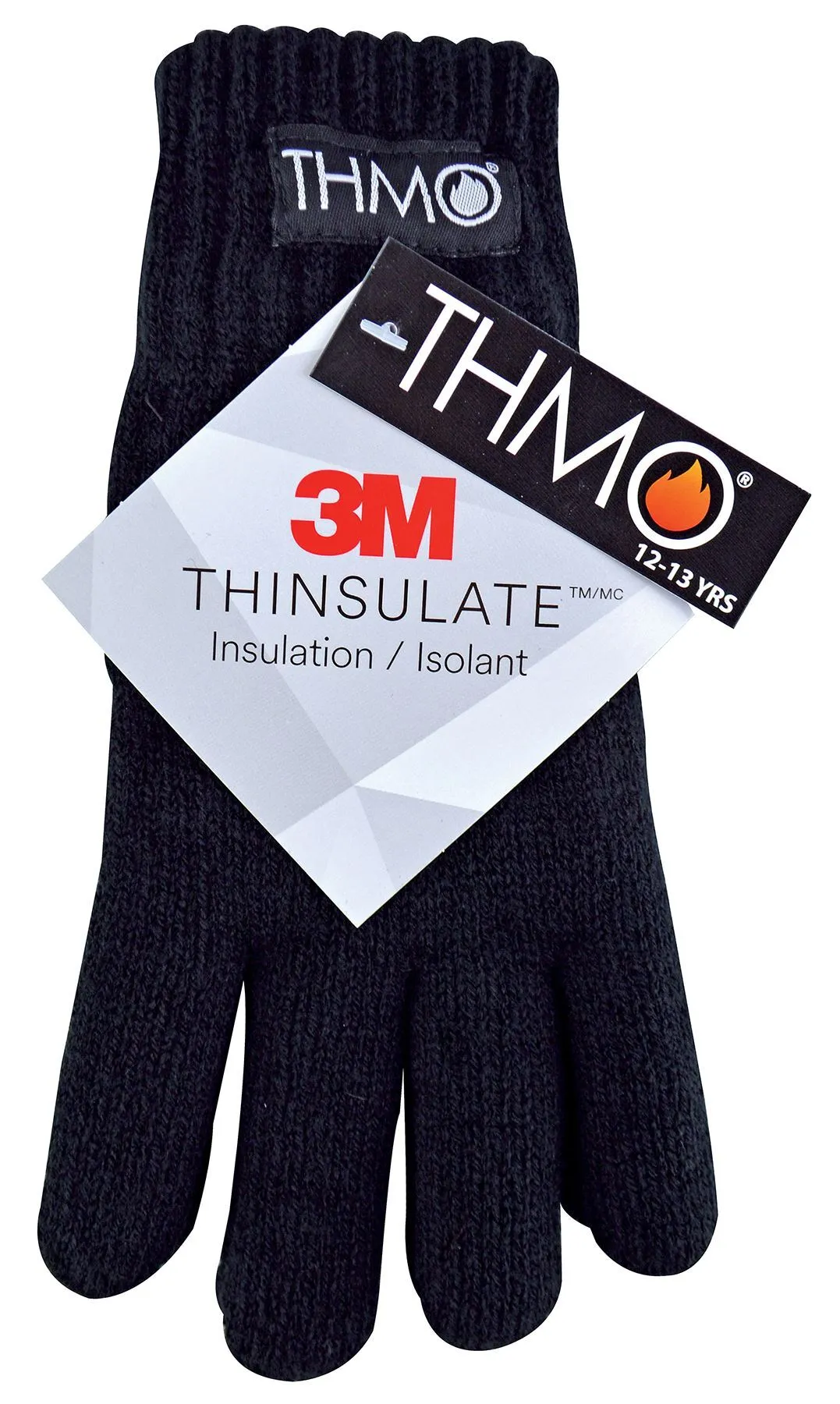 Kids THMO Thinsulate Gloves (6-7 Years / Black)