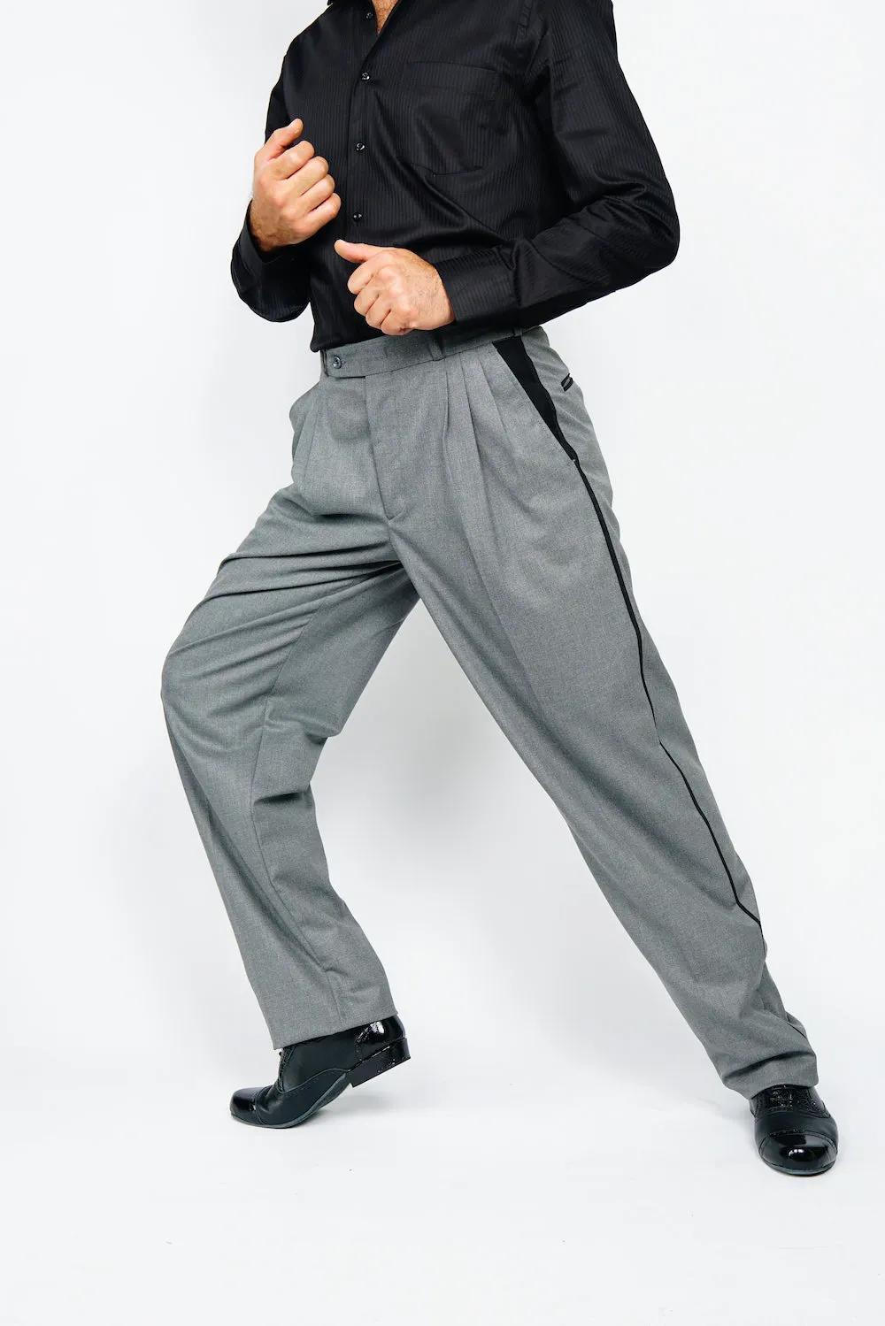Line Tango Pants, Light Grey and Black