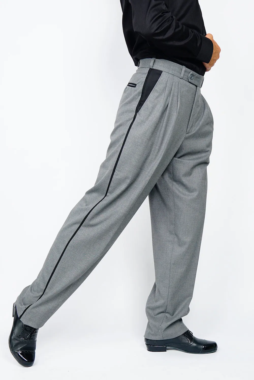 Line Tango Pants, Light Grey and Black