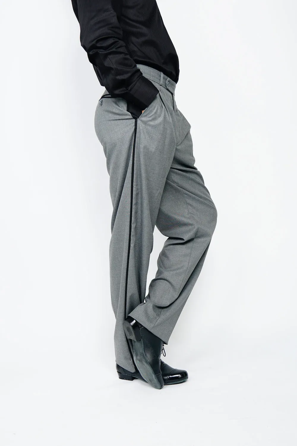 Line Tango Pants, Light Grey and Black