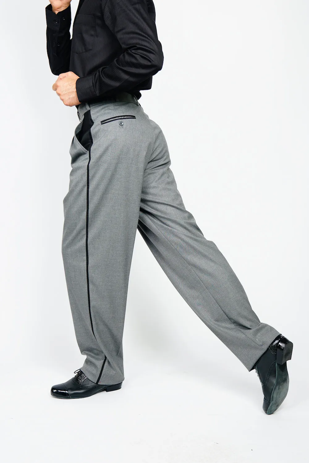 Line Tango Pants, Light Grey and Black