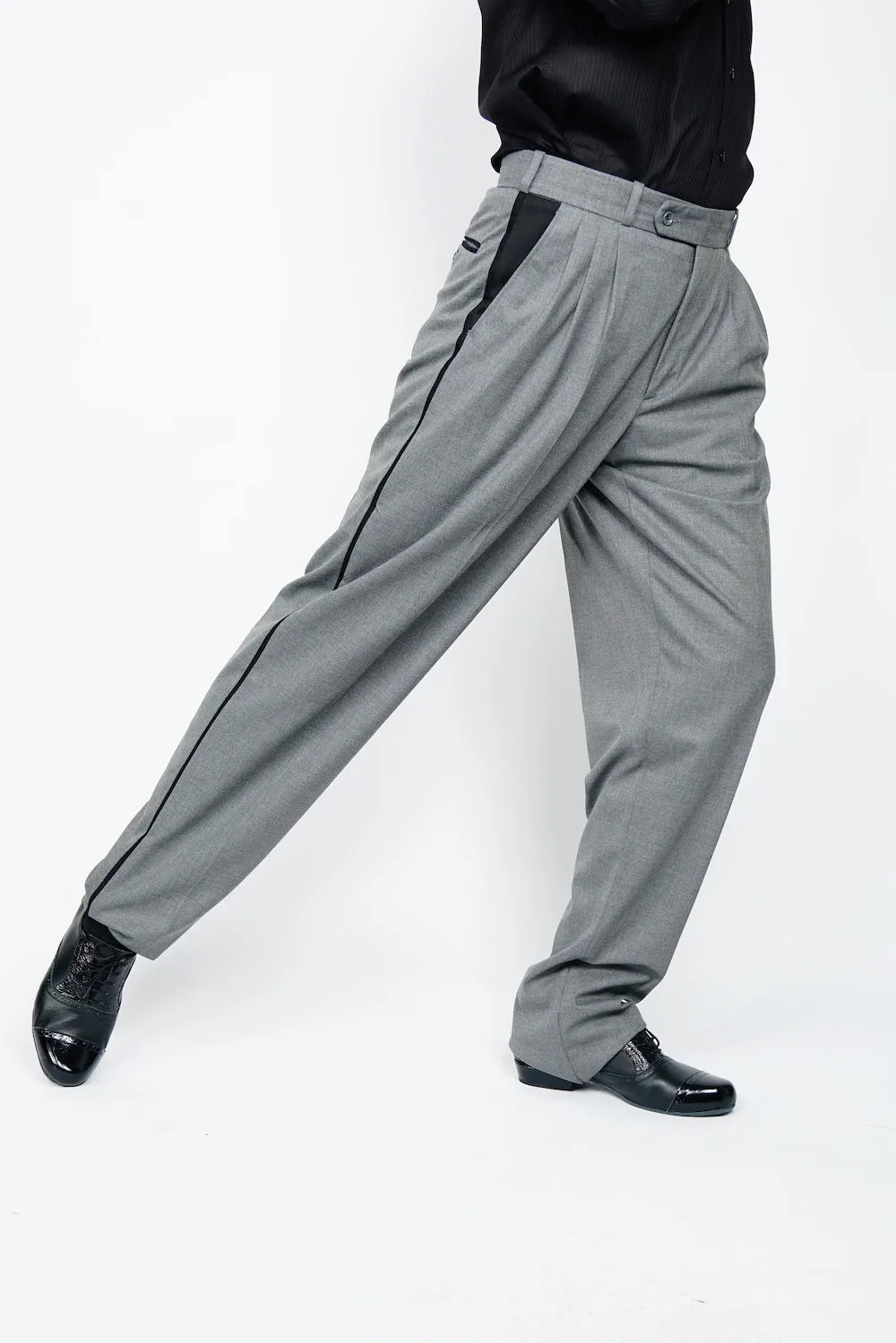 Line Tango Pants, Light Grey and Black