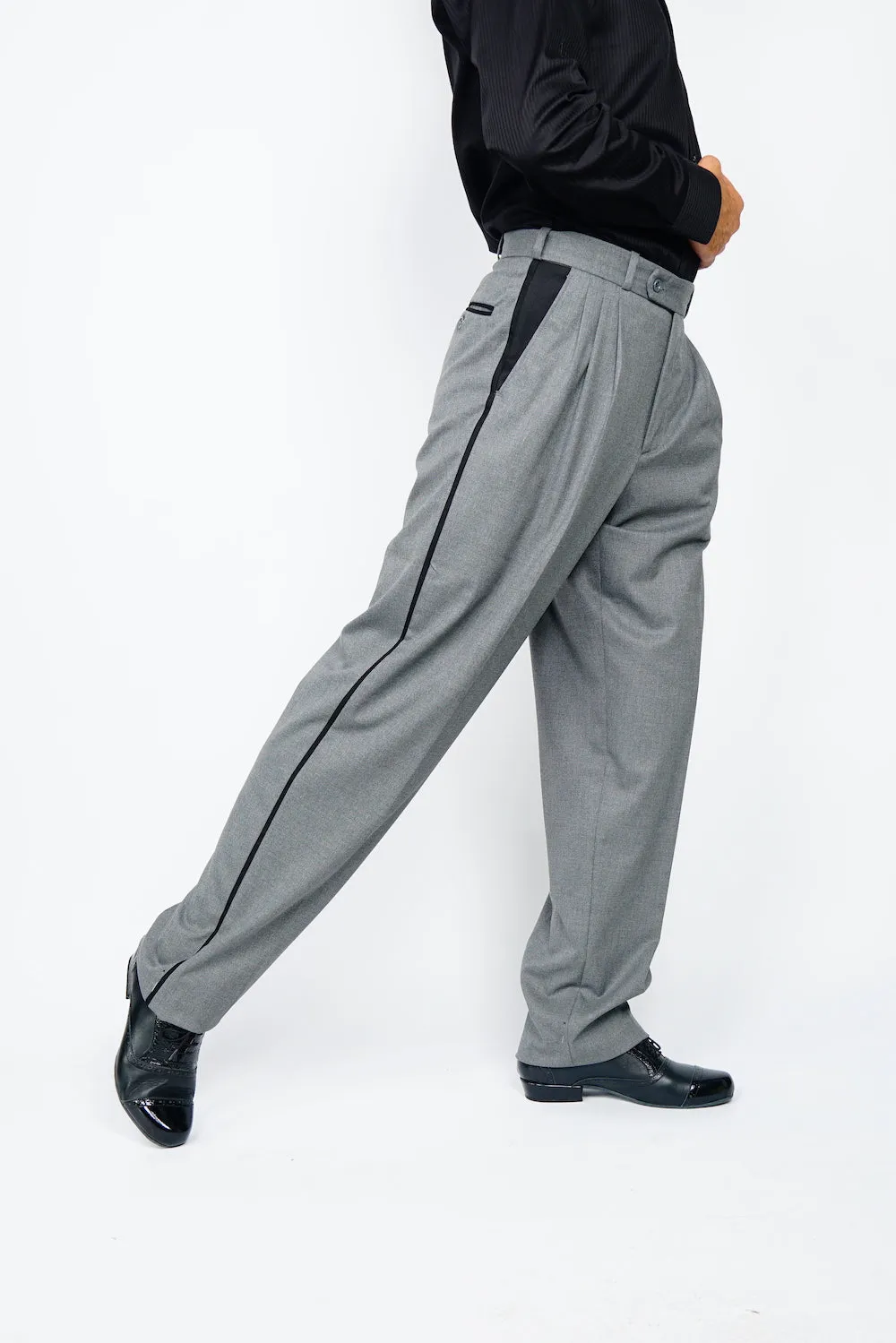 Line Tango Pants, Light Grey and Black