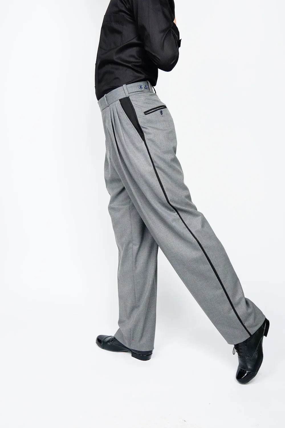 Line Tango Pants, Light Grey and Black