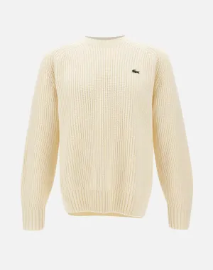 Men's Cream Wool Sweater