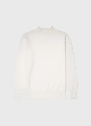 Men's English Merino Fisherman Jumper in Ecru