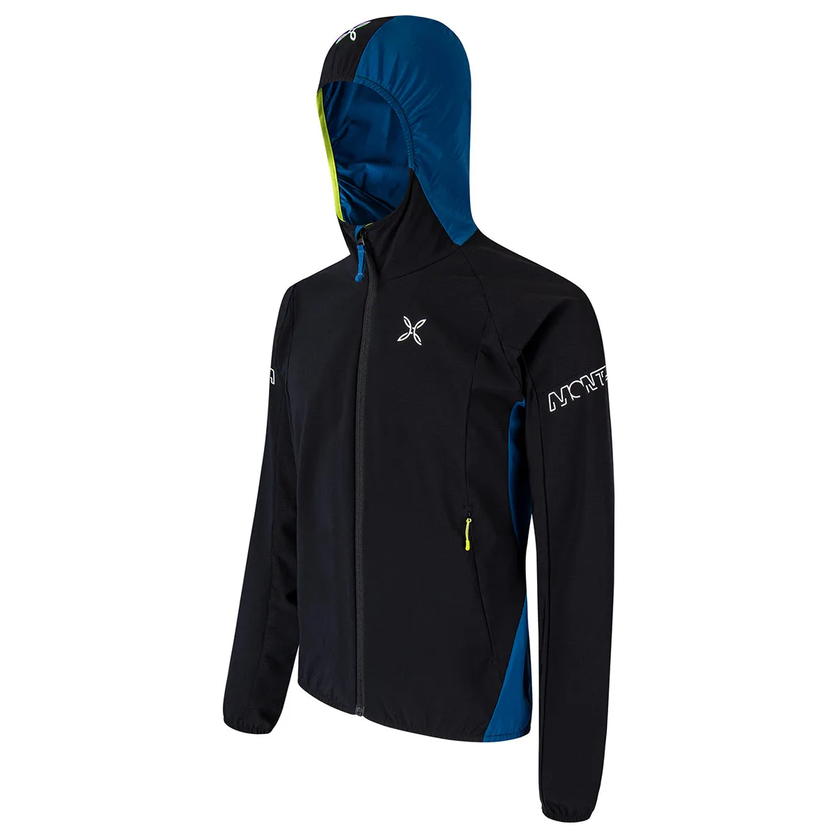 MNTR - Giacca con cappuccio Flash Sky Nero Deep Blue - MJAR11X TS358 - NERO/DEEP/BLUE