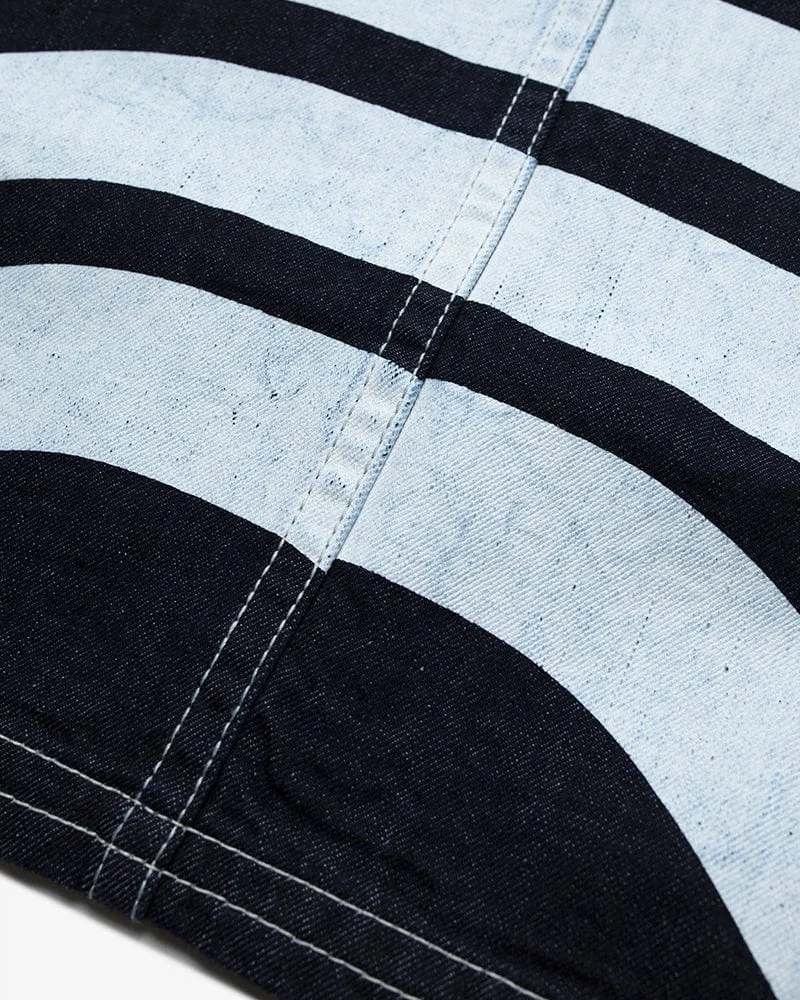 Modern Happi Jacket, Denim, Hikeshi