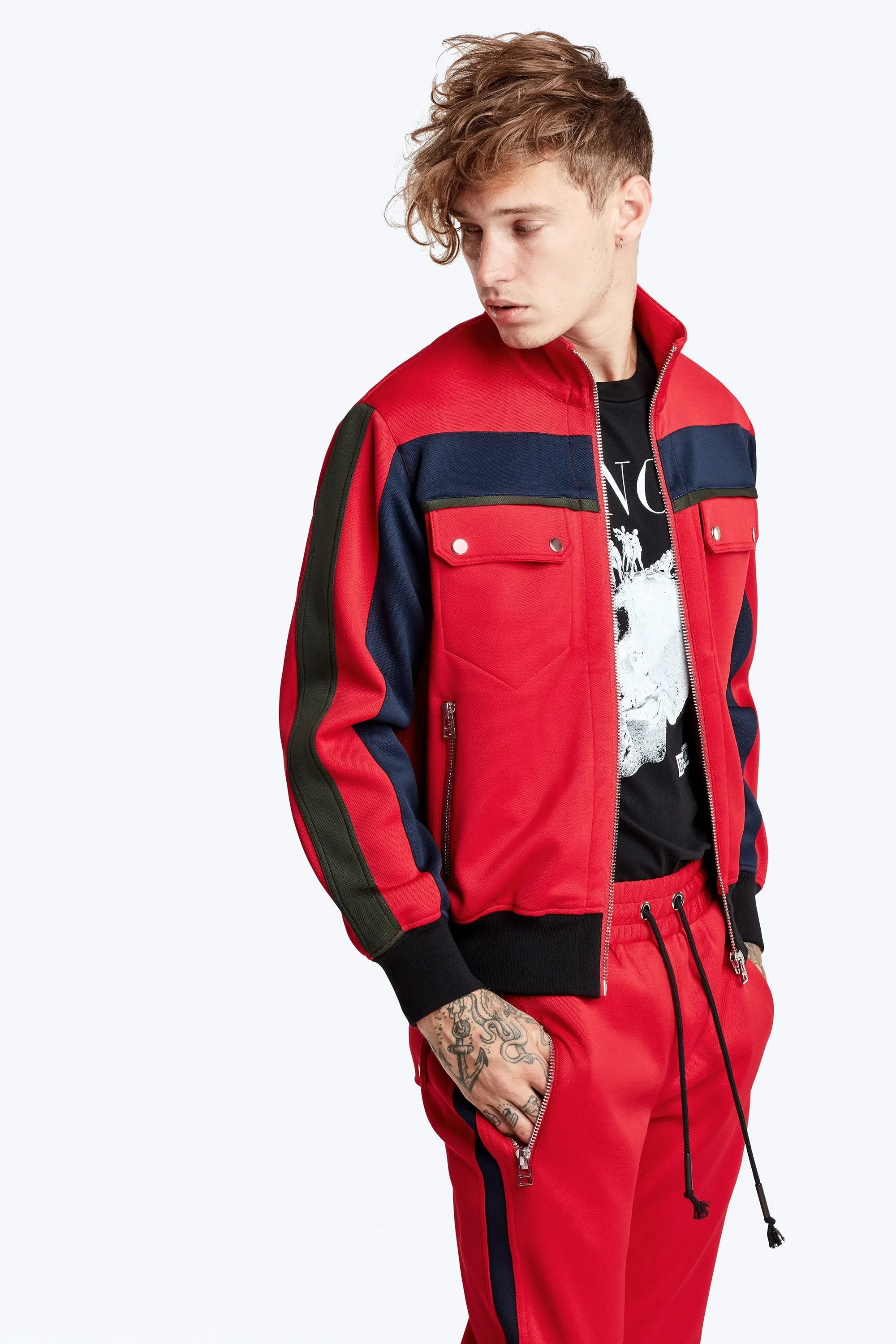 Nadya Track Jacket - Red