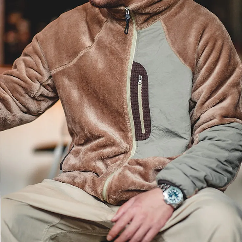 Polar Fleece Color-blocking Jackets