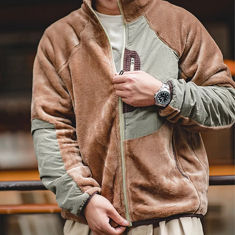 Polar Fleece Color-blocking Jackets