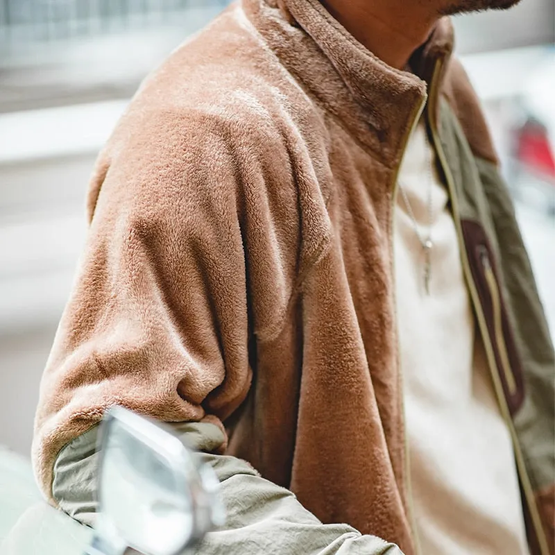 Polar Fleece Color-blocking Jackets
