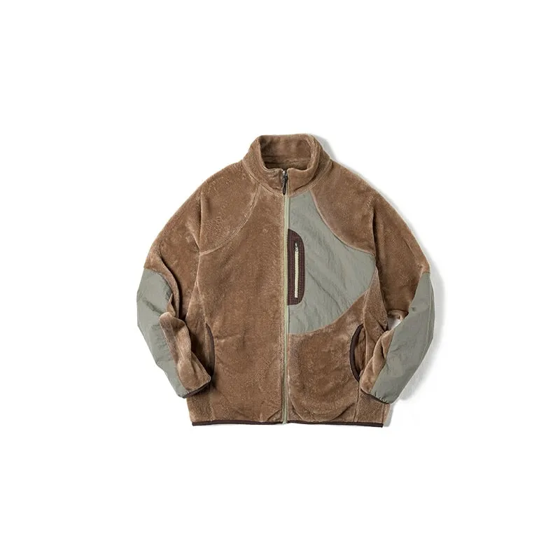 Polar Fleece Color-blocking Jackets