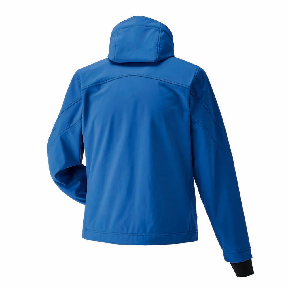 Polaris  Mens Softshell Snowmobile Jacket Lightweight Fleece Lining Blue Orange