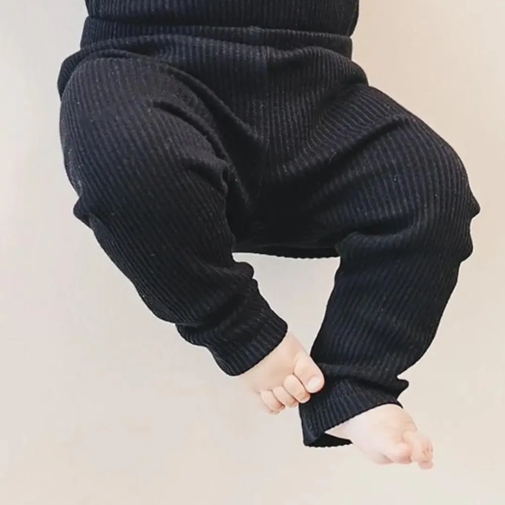 Ribbed Leggings | Black