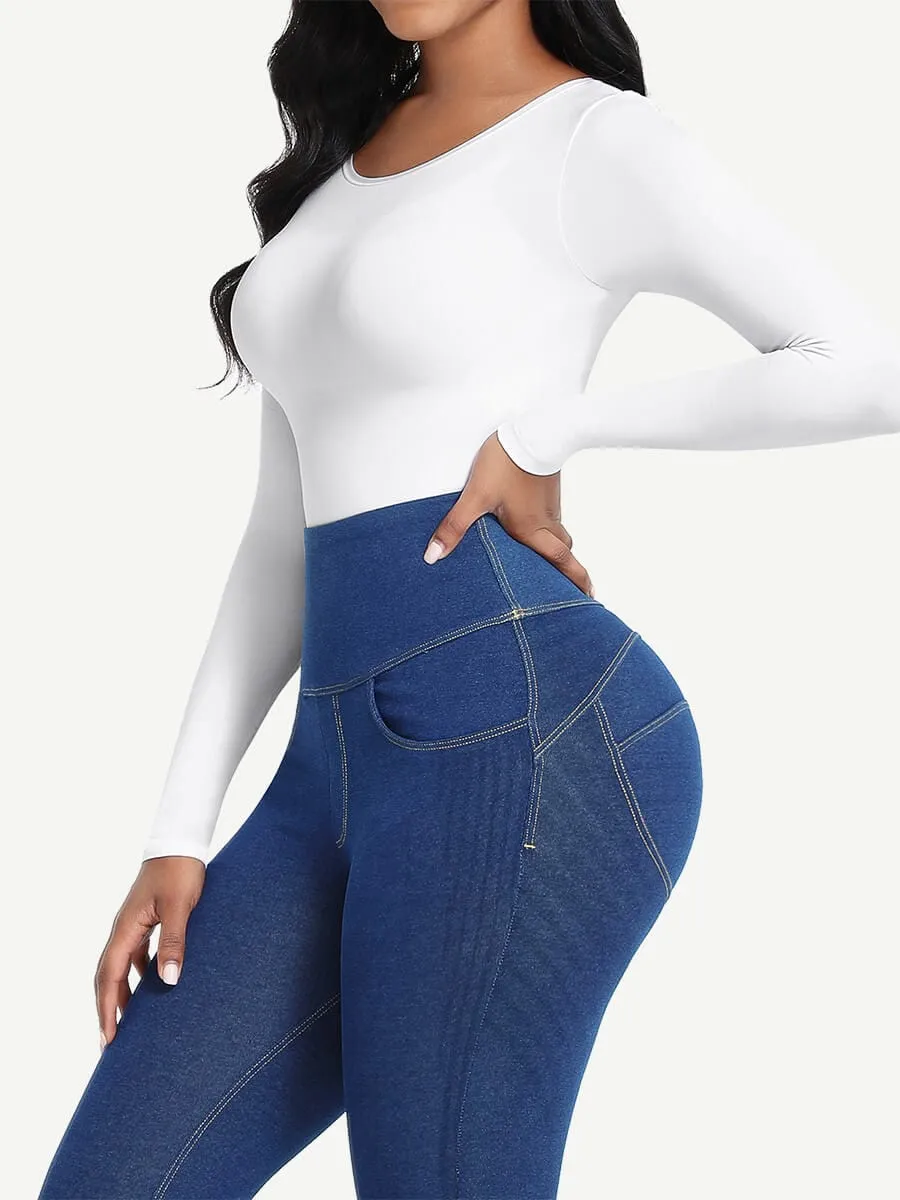 Seamless Long Sleeve Slimming Bodysuit