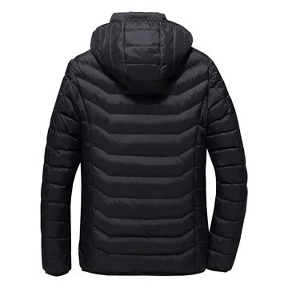 Sidiou Group USB Electric Heated Jacket Adjustable Temperature Lightweight Heated Down Jacket Coats