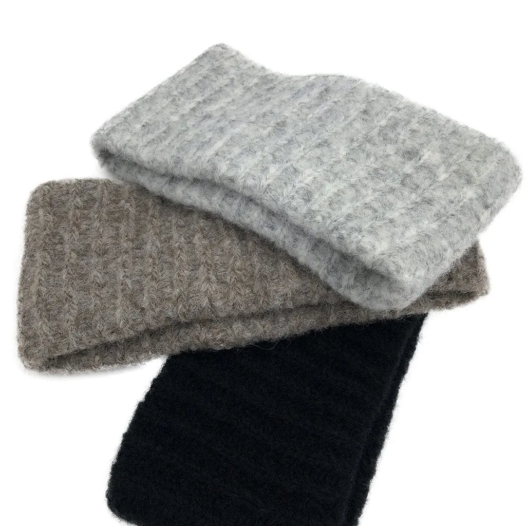 SLATE   SALT Women's Gray Ribbed Alpaca Ear Warmer