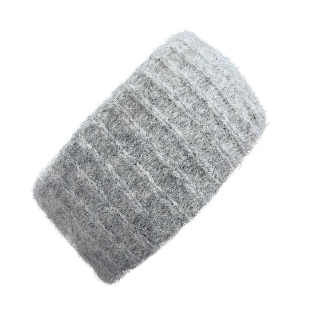 SLATE   SALT Women's Gray Ribbed Alpaca Ear Warmer