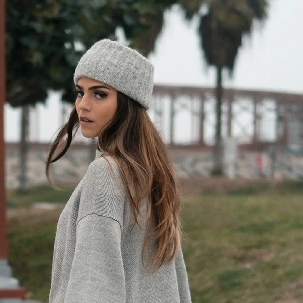 SLATE   SALT Women's Gray Ribbed Alpaca Ear Warmer