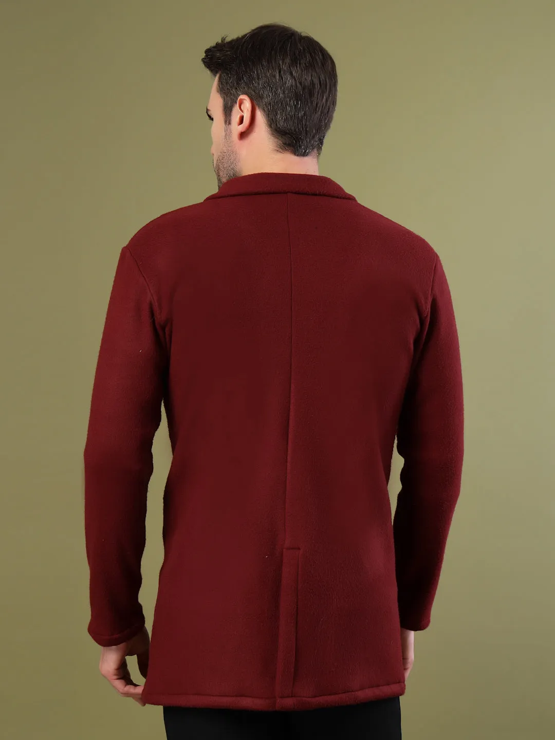 Stylish Fleece Lapel Collar Coat