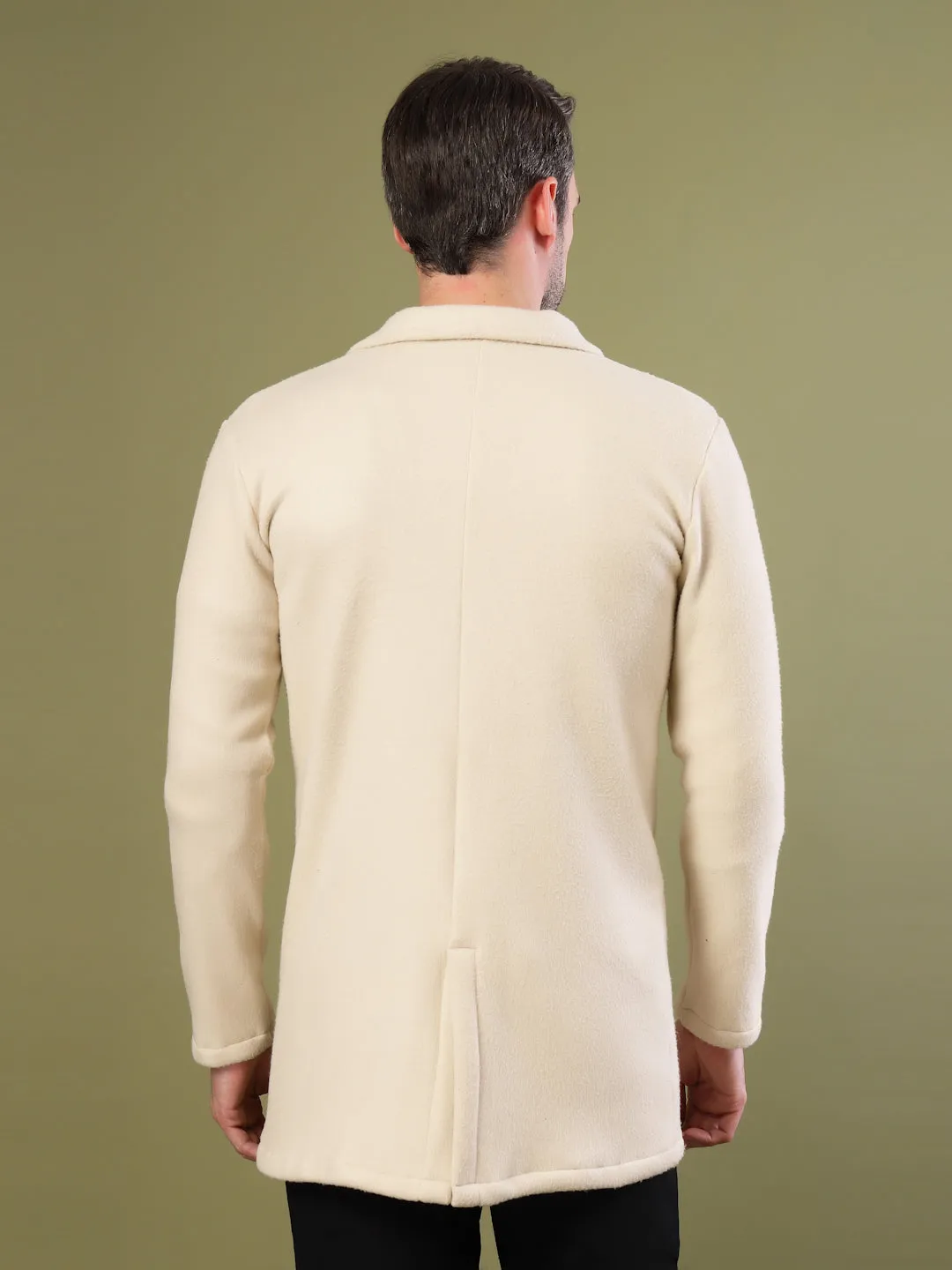 Stylish Fleece Lapel Collar Coat