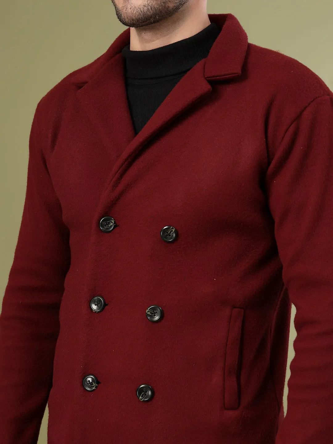 Stylish Fleece Lapel Collar Coat