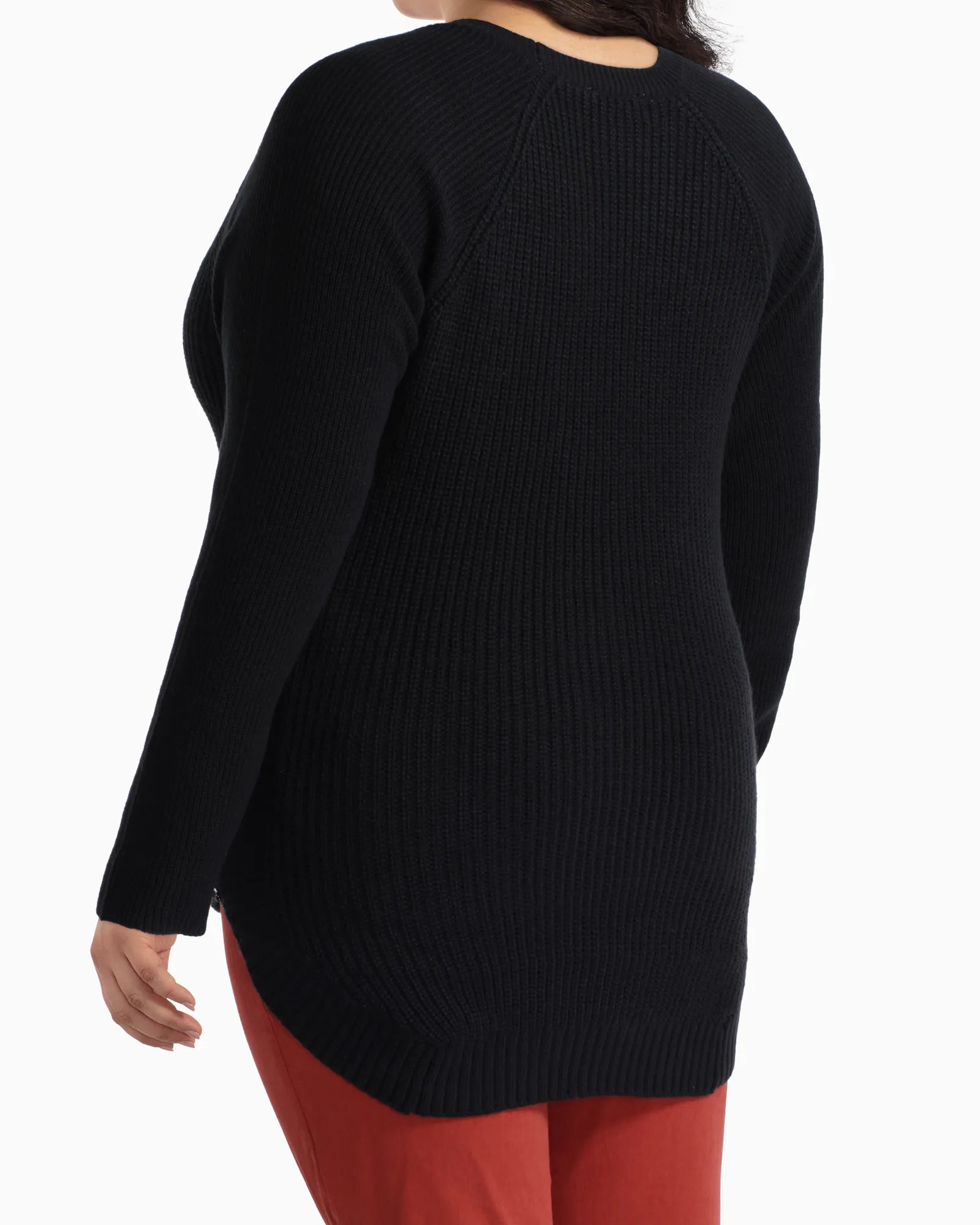 Tanya Side Zip Sweater | Black