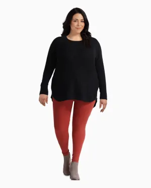 Tanya Side Zip Sweater | Black