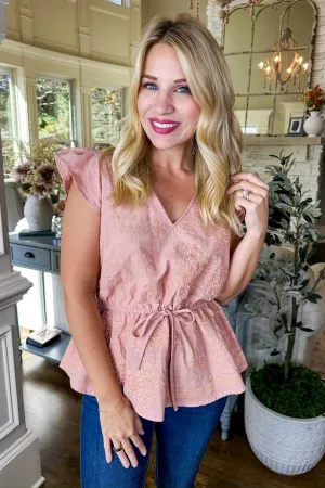 The Diana Top in Mauve